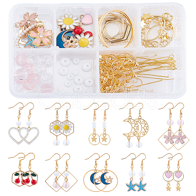 SUNNYCLUE DIY Dangle Earring Making Kits DIY-SC0012-67-1