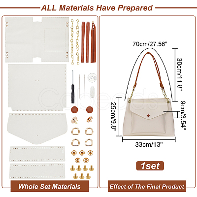 DIY Imitation Leather Handbag Making Kit DIY-WH0401-69B-1