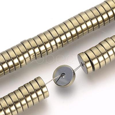 Electroplate Non-magnetic Synthetic Hematite Beads G-Q486-75H-1