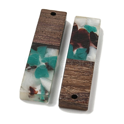 Resin and Walnut Wooden Pendants FIND-B042-20A-1
