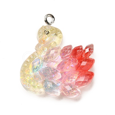 Resin Pendants RESI-Q012-02D-1