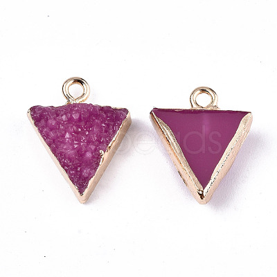 Druzy Resin Pendants RESI-S383-059-B06-1