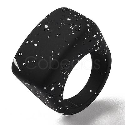 Resin Finger Rings RJEW-Z007-01K-1