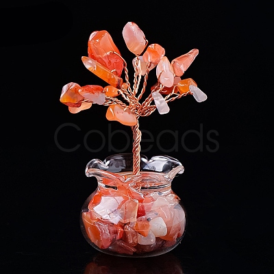 Natural Carnelian Chips Tree Decorations PW-WG17210-04-1