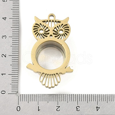 Ion Plating(IP) 304 Stainless Stee Locket Pendants STAS-S132-10G-02-1