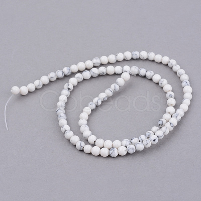 Synthetic Howlite Beads Strands X-G-Q462-4mm-26-1-1