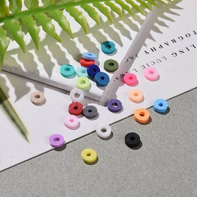 240g 24 Colors Handmade Polymer Clay Beads CLAY-JP0001-09-4mm-1