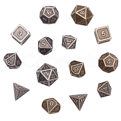 Gorgecraft Alloy Dice AJEW-GF0001-47-1