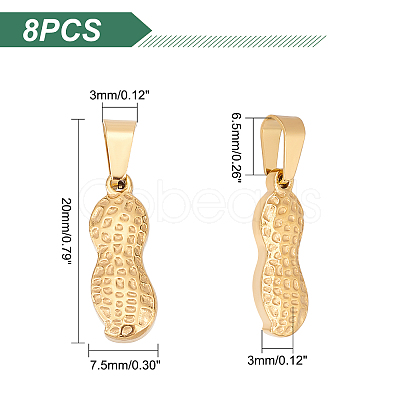 Unicraftale PVD Vacuum Plating 304 Stainless Steel Pendants STAS-UN0038-58-1