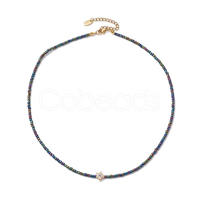 Glass Seed Beads Necklaces NJEW-JN04839-1