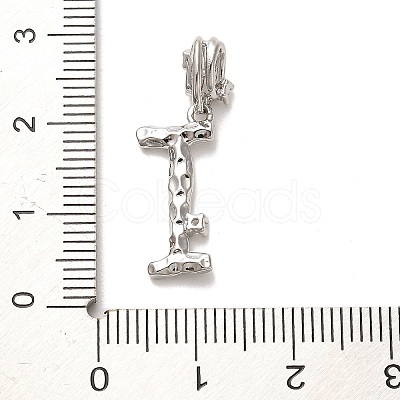 Rack Plating Brass Micro Pave Cubic Zirconia European Dangle Charms KK-L210-015P-I-1