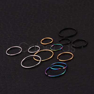 316L Stainless Steel Hoop Nose Rings WG46E6D-07-1