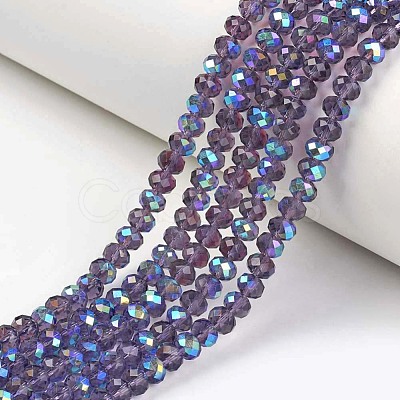 Electroplate Glass Beads Strands EGLA-A034-T8mm-L13-1