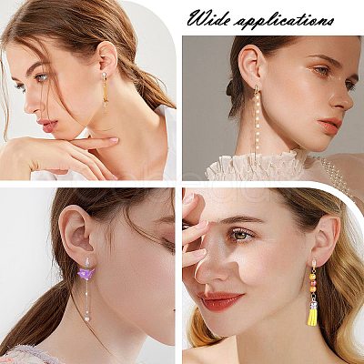 4 Pairs 2 Colors Brass Flower Hoop Earring Findings ZIRC-SZ0005-06-1