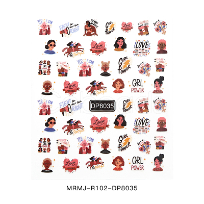 Summer Nail Decals Stickers MRMJ-R102-DP8035-1