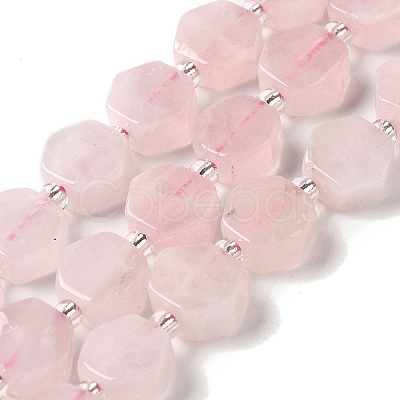 Natural Rose Quartz Beads Strands G-P534-A05-02-1