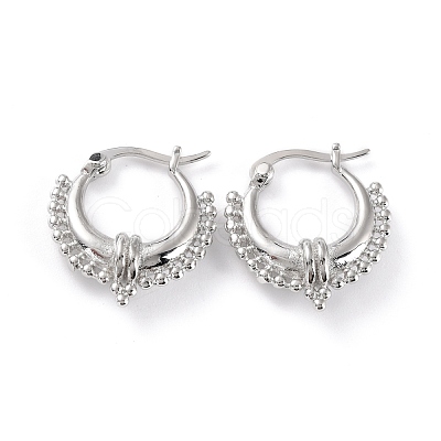 Chunky Small Huggie Hoop Earrings for Women EJEW-C002-24P-RS-1