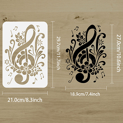 Plastic Drawing Painting Stencils Templates DIY-WH0396-0048-1