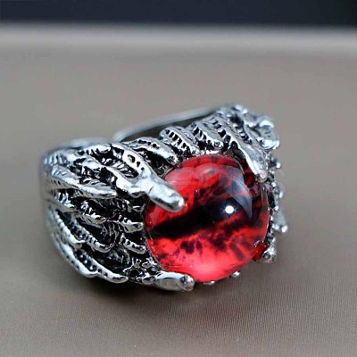 Dragon Eye Men's Fashion Ring Zinc Alloy Hip-hop Ring WA6596-10-1