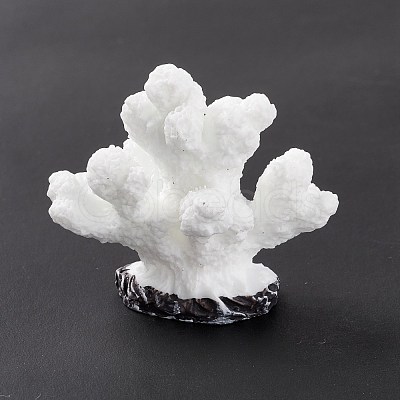 Resin Imitation Coral Ornaments DJEW-G026-08A-1