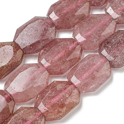 Natural Strawberry Quartz Beads Strands G-P544-B01-01-1