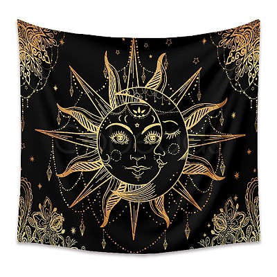 Polyester Bohemian Mmon Sun Wall Hanging Tapestry PW23040442665-1