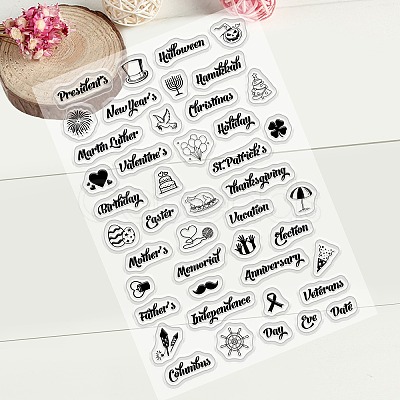 PVC Plastic Stamps DIY-WH0167-56J-1