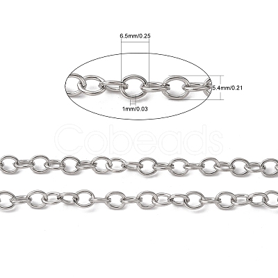 Tarnish Resistant 304 Stainless Steel Cable Chains CHS-R009-10-1