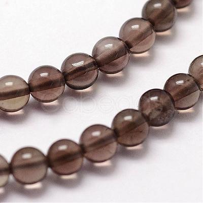 Natural Smoky Quartz Beads Strands G-N0195-02-2mm-1