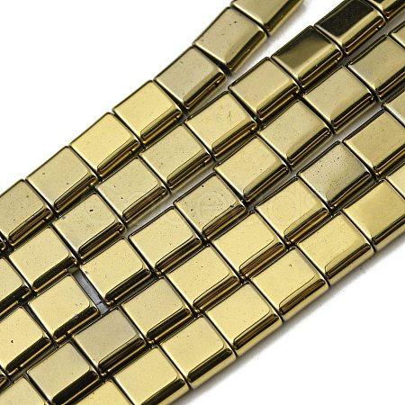 Electroplated Non-magnetic Synthetic Hematite Beads Strands G-C106-A02-10-1