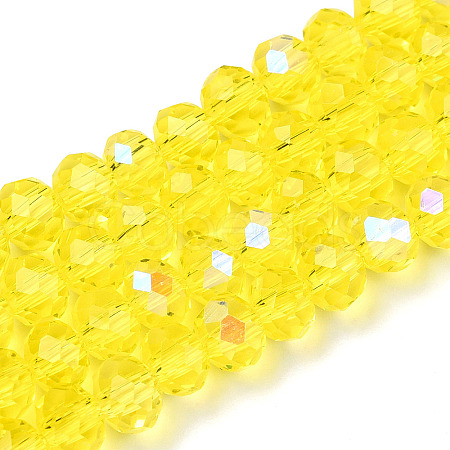 Electroplate Glass Beads Strands EGLA-A034-T2mm-L28-1