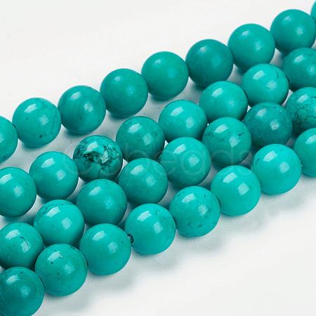 Natural Magnesite Beads Strands G-K205-02-10mm-1