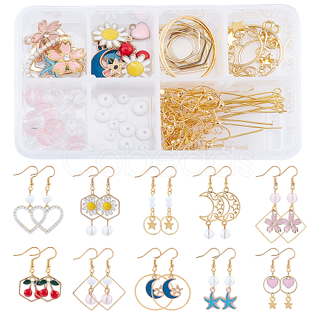 SUNNYCLUE DIY Dangle Earring Making Kits DIY-SC0012-67-1