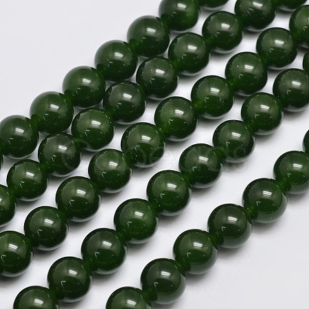 Natural & Dyed Malaysia Jade Bead Strands X-G-A146-10mm-A28-1