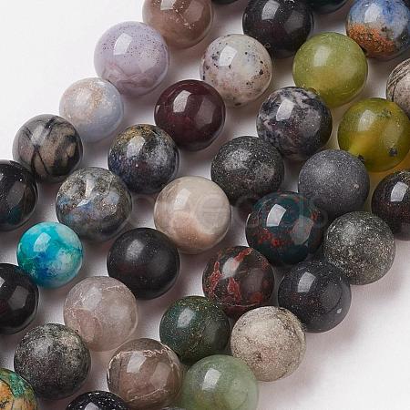 Natural Mixed Gemstone Beads Strands G-P307-01-1