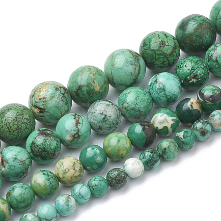 Synthetic Variscite Beads Strands G-Q954-27-12mm-1
