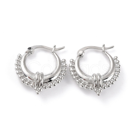 Chunky Small Huggie Hoop Earrings for Women EJEW-C002-24P-RS-1