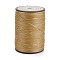 Flat Waxed Polyester Thread String, Micro Macrame Cord, for Leather Sewing Stitching, BurlyWood, 0.8~0.9x0.3mm, about 109.36 Yards(100m)/Roll