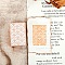 Wooden Rubber Stamps, for DIY Scrapbooking Craft Card Making, Rectangle, Flower, 60x30x25mm