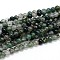 Natural Gemstone Round Bead Strands, Moss Agate, 8mm, Hole: 1mm, about 46~48pcs/strand, 15 inch