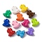 Baking Painted Opaque Acrylic Pendants, Christmas Bell, Mixed Color, 31.5x30x17mm, Hole: 3mm