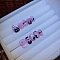 Plastic Nail Art Stickers, Need to Used with Glue, Hot Pink, M: No Size