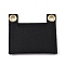 Felt Bags Organizer Insert, Mini Envelope Handbag Shaper Premium Felt, with Iron Grommets, Black, 9x8x0.5cm, Hole: 10mm