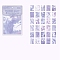 30 Sheets 30 Styles Scrapbooking Paper Pads, Decorative Craft Paper Sheets for DIY Scrapbooking, Lilac, 125x80mm 1 sheet/style