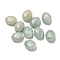 Natural Amazonite Beads, Faceted, Oval, 9.5~10x8x4.5mm, Hole: 1mm