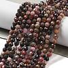 Natural Rhodonite Beads Strands G-G161-A08-03-2