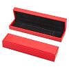 Rectangle PU Leather Necklace  Storage Boxes with Velvet Inside CON-WH0094-31D-02-1