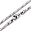 304 Stainless Steel Snake Chain Necklaces NJEW-F226-01P-03-2