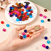 Craftdady 88pcs 8 colors Glass European Beads GLAA-CD0001-10-14