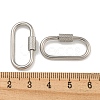 304 Stainless Steel Screw Carabiner Lock Charms STAS-C092-04E-P-3